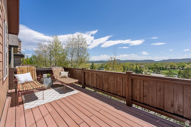 5430 N Cross Country Way, Park City, UT 84098 - deck with a mountain view