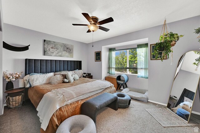 5443 S 4175 W, Roy, UT 84067 - carpeted bedroom with a ceiling fan and baseboards