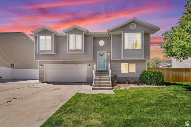 5443 S 4175 W, Roy, UT 84067 - view of front of house featuring a garage and driveway