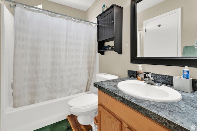 5443 S 4175 W, Roy, UT 84067 - bathroom featuring vanity, toilet, and shower / bath combo with shower curtain