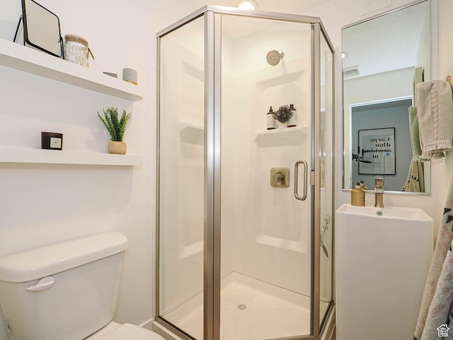 4535 S Bleecker Pl, Millcreek, UT 84117 - bathroom featuring toilet and a shower stall