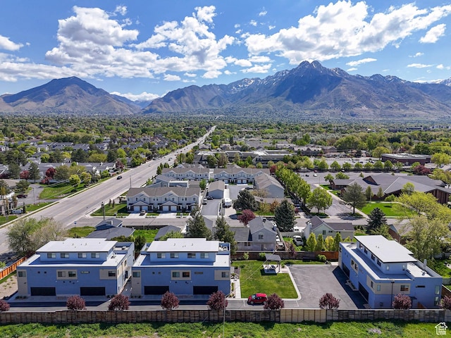 4535 S Bleecker Pl, Millcreek, UT 84117 - aerial perspective of suburban area featuring a mountain backdrop