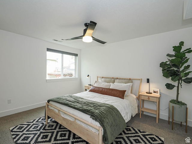 4535 S Bleecker Pl, Millcreek, UT 84117 - carpeted bedroom featuring baseboards and ceiling fan