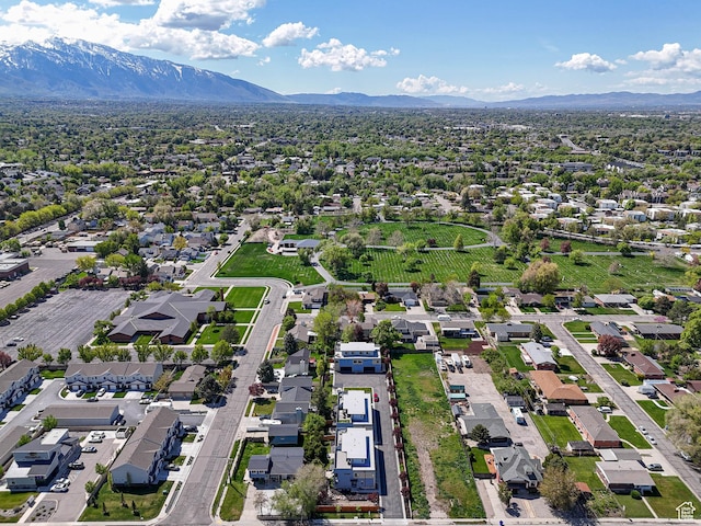 4535 S Bleecker Pl, Millcreek, UT 84117 - aerial view of residential area featuring a mountain backdrop