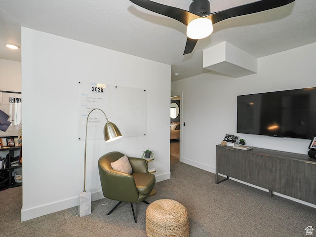 4535 S Bleecker Pl, Millcreek, UT 84117 - sitting room featuring carpet floors and baseboards