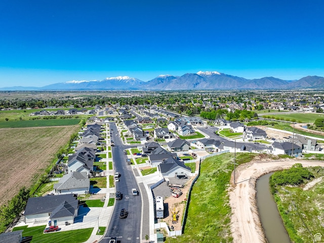 1279 S 50 E, Salem, UT 84653 - aerial perspective of suburban area featuring a mountainous background