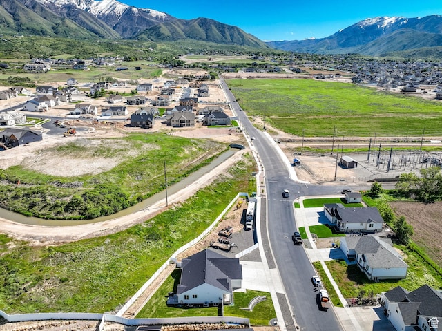 1279 S 50 E, Salem, UT 84653 - aerial view of residential area with a mountain backdrop