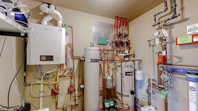 22677 E Snowbird Dr Unit 47, Spanish Fork, UT 84660 - utility room featuring water heater and tankless water heater