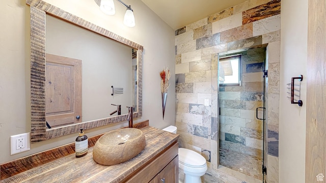 22677 E Snowbird Dr Unit 47, Spanish Fork, UT 84660 - bathroom with toilet, vanity, and a stall shower