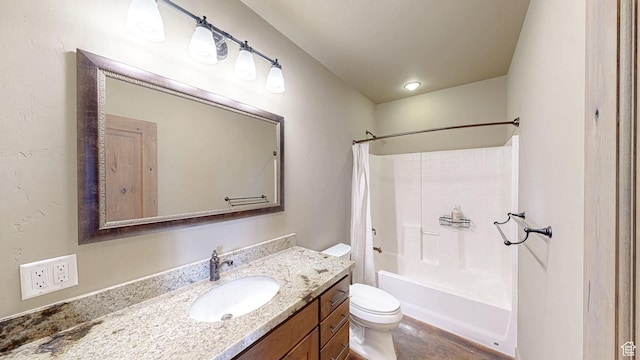 22677 E Snowbird Dr Unit 47, Spanish Fork, UT 84660 - bathroom featuring vanity, toilet, and shower / bath combo with shower curtain