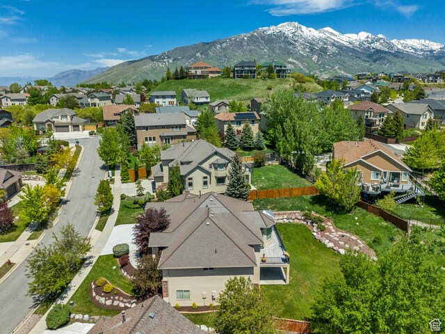 1804 E Longbranch Ct, Draper Ut Cnty, UT 84020 - aerial perspective of suburban area with a mountain backdrop