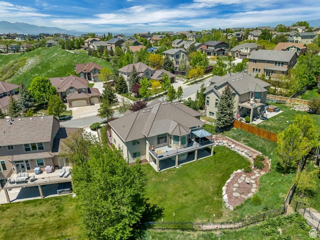 1804 E Longbranch Ct, Draper Ut Cnty, UT 84020 - aerial perspective of suburban area featuring a mountain backdrop