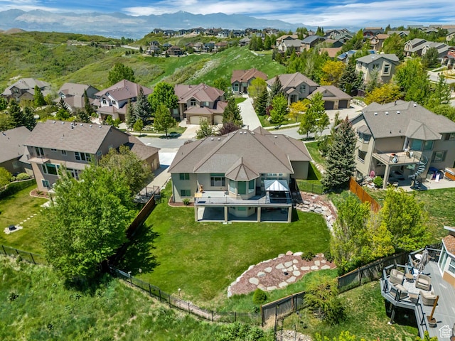 1804 E Longbranch Ct, Draper Ut Cnty, UT 84020 - aerial perspective of suburban area featuring a mountainous background