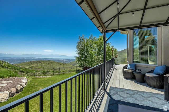 1804 E Longbranch Ct, Draper Ut Cnty, UT 84020 - balcony featuring a mountain view