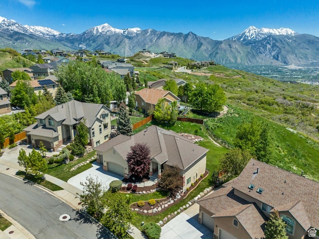 1804 E Longbranch Ct, Draper Ut Cnty, UT 84020 - aerial perspective of suburban area with mountains