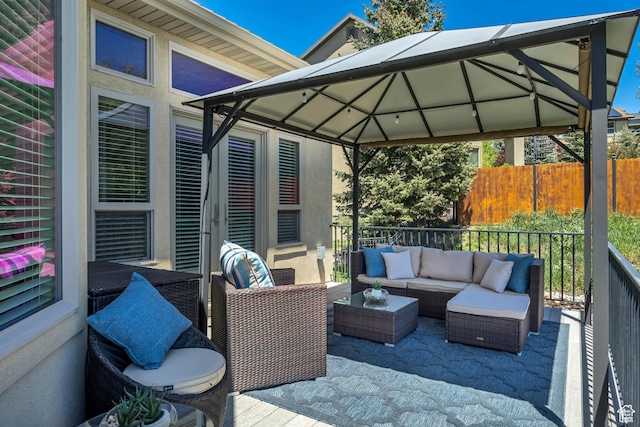 1804 E Longbranch Ct, Draper Ut Cnty, UT 84020 - deck with a gazebo and outdoor lounge area