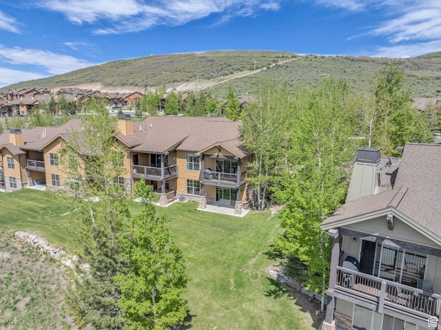 1009 W White Cloud Trl, Kamas, UT 84036 - aerial perspective of suburban area featuring a mountainous background