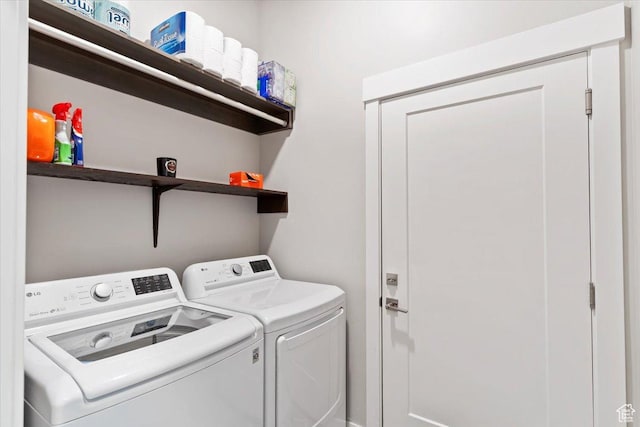 1243 Kotter Dr, Brigham City, UT 84302 - laundry room with washing machine and clothes dryer