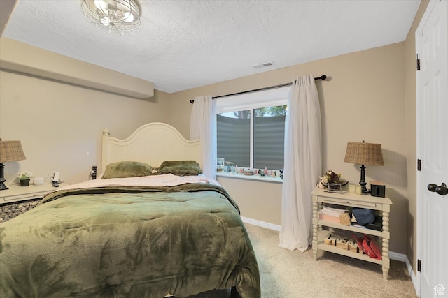 42 E Frontier Ct, Saratoga Springs, UT 84045 - bedroom featuring light colored carpet, a textured ceiling, and baseboards