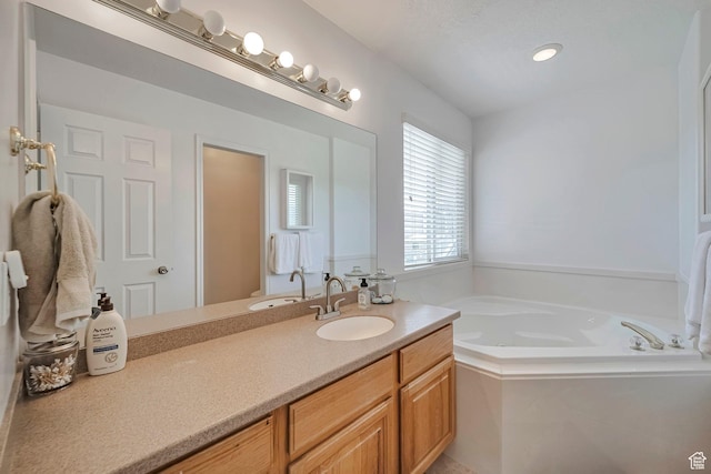 267 W Noah Cir S, Murray, UT 84107 - bathroom with vanity and a bath