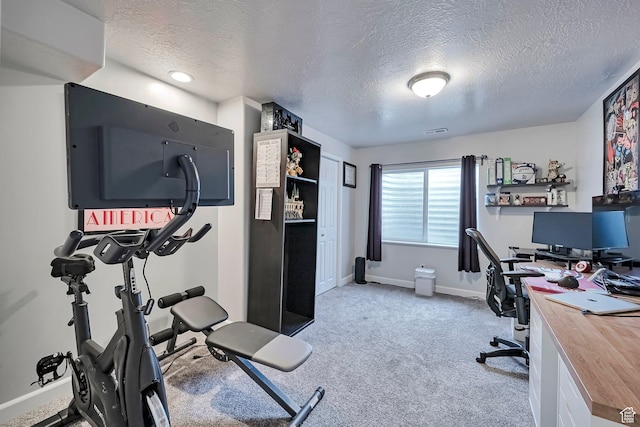 267 W Noah Cir S, Murray, UT 84107 - office area with a textured ceiling, baseboards, and carpet