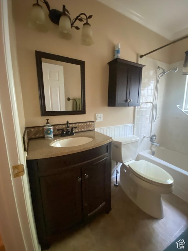 225 S 200 E, Price, UT 84501 - bathroom featuring washtub / shower combination, vanity, and toilet