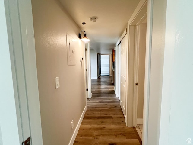 543 S 900 E Unit C3, Salt Lake City, UT 84102 - hallway featuring wood finished floors and baseboards