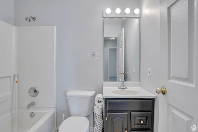 2033 W 410 S, Provo, UT 84601 - bathroom featuring vanity, toilet, and shower / bath combination