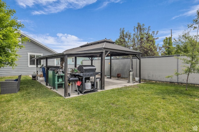 161 E 27th St S, Ogden, UT 84401 - view of yard featuring a gazebo and a patio area