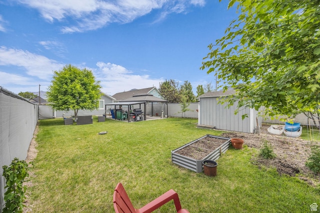 161 E 27th St S, Ogden, UT 84401 - view of yard with a gazebo and a garden
