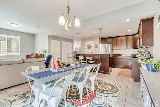 287 W 680 N, Centerville, UT 84014 - dining room with light tile patterned floors and recessed lighting