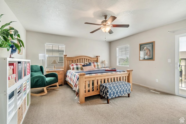 287 W 680 N, Centerville, UT 84014 - bedroom with multiple windows, light carpet, and ceiling fan