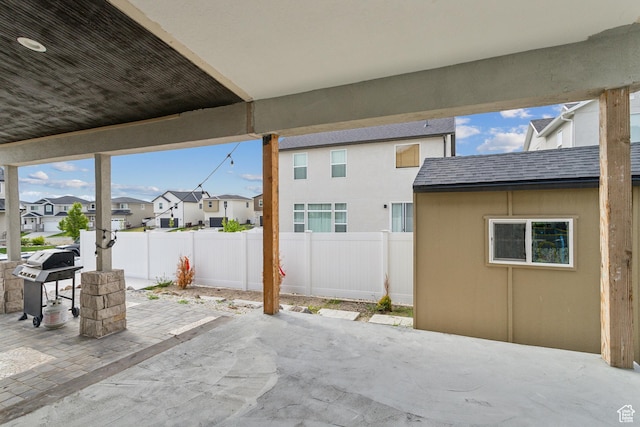 4254 E Center Point St, Eagle Mountain, UT 84005 - view of patio / terrace featuring a residential view and grilling area