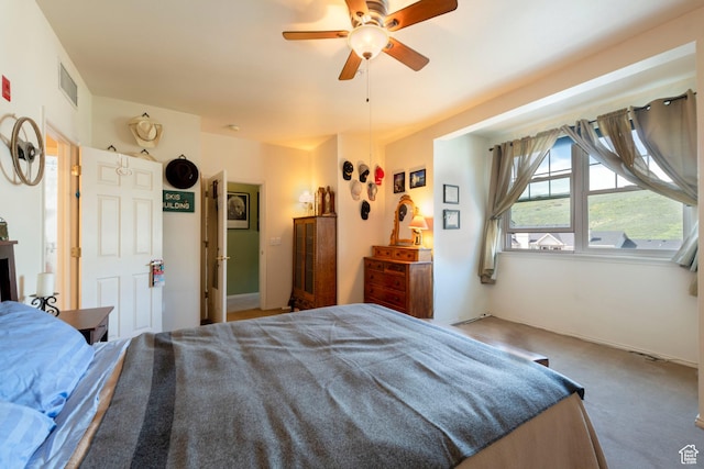 900 Bitner Rd Unit B37, Park City, UT 84098 - bedroom with carpet and ceiling fan