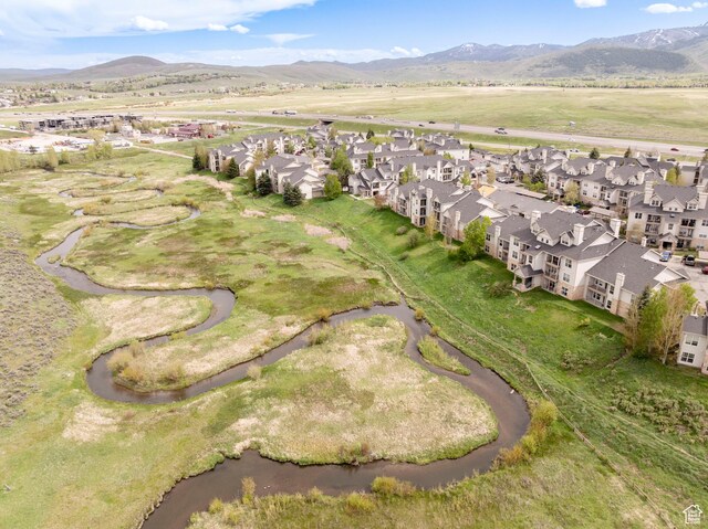 900 Bitner Rd Unit B37, Park City, UT 84098 - aerial overview of property's location featuring nearby suburban area and a water and mountain view