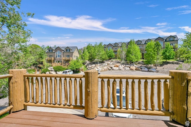 5063 E Lakeview Dr Unit 1001, Eden, UT 84310 - deck featuring a residential view