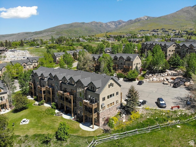 5063 E Lakeview Dr Unit 1001, Eden, UT 84310 - aerial view of residential area with a mountainous background