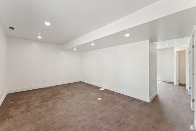 1615 N Angel St Unit D, Layton, UT 84041 - empty room featuring finished concrete floors and recessed lighting