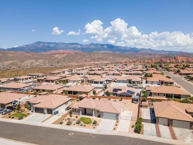 2738 W 270 N, Hurricane, UT 84737 - aerial perspective of suburban area featuring a mountainous background