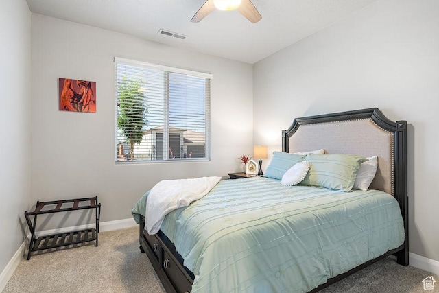 2738 W 270 N, Hurricane, UT 84737 - carpeted bedroom with baseboards and ceiling fan