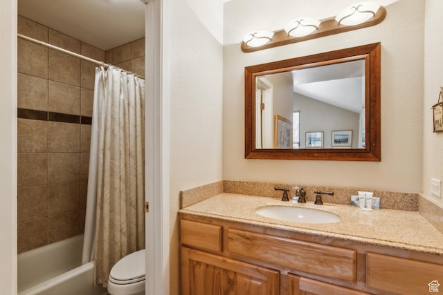 2025 Canyons Resort Dr Unit B7, Park City, UT 84098 - full bathroom featuring vanity, toilet, and shower / bath combination with curtain