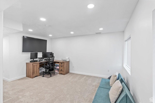 742 E Stonebriar Dr, Eagle Mountain, UT 84005 - carpeted office space with recessed lighting and baseboards