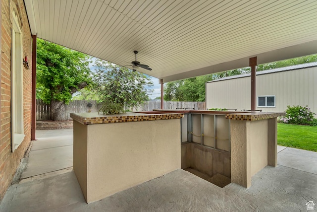233 N Main St, Alpine, UT 84004 - view of patio with ceiling fan