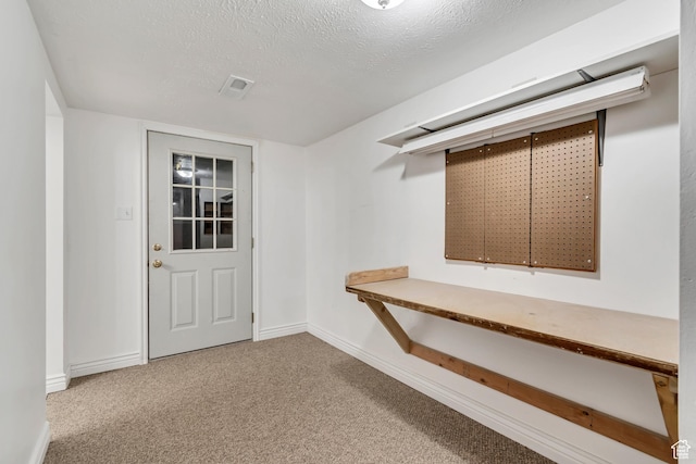 233 N Main St, Alpine, UT 84004 - hallway featuring carpet flooring, baseboards, and a textured ceiling