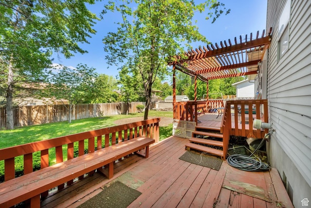 10132 S Kalinda Dr, Sandy, UT 84092 - wooden deck featuring a pergola