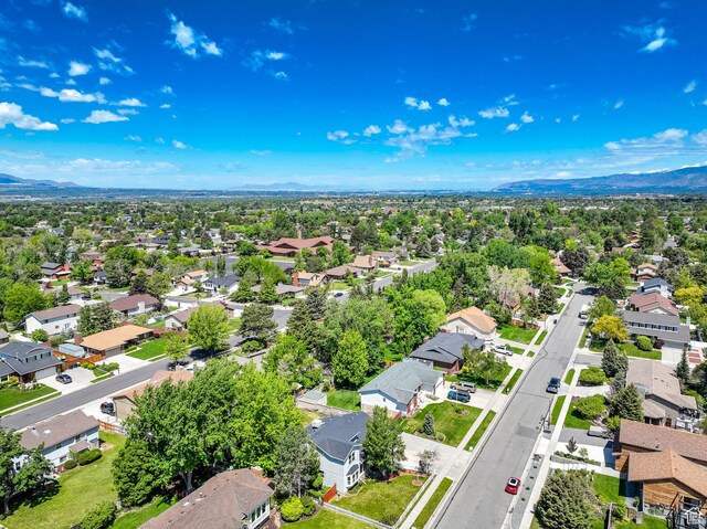 10132 S Kalinda Dr, Sandy, UT 84092 - aerial view of residential area with mountains