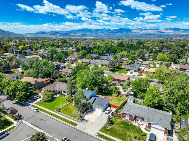 10132 S Kalinda Dr, Sandy, UT 84092 - aerial view of residential area with a mountainous background