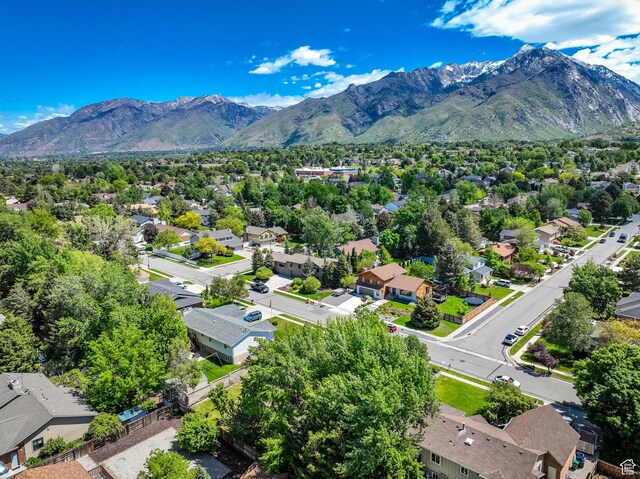 10132 S Kalinda Dr, Sandy, UT 84092 - aerial view of residential area with mountains