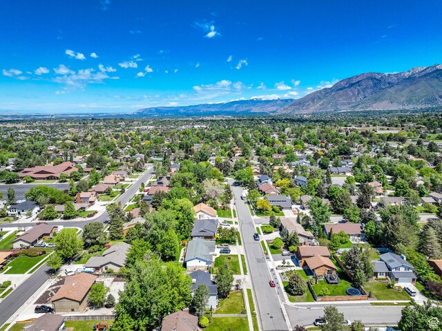 10132 S Kalinda Dr, Sandy, UT 84092 - aerial view of residential area with mountains