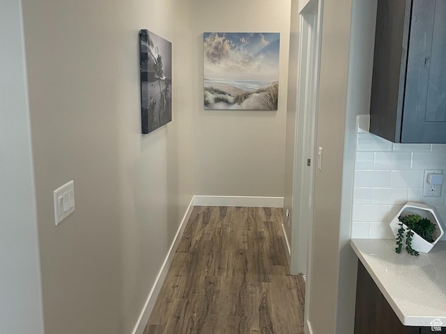 4422 W 2425 N, Plain City, UT 84404 - corridor with wood finished floors and baseboards